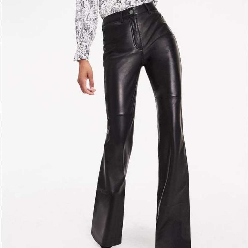 Tommy Hilfiger Zendaya Flared Leather Trouser